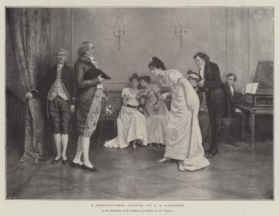 Un visitante distinguido de George Goodwin Kilburne